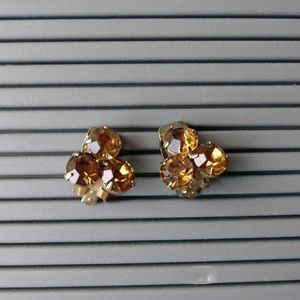 FINAL PRICE·LAST DAY Vintage rhinestone earring